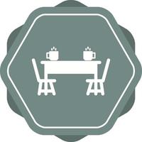 cenare tavolo vettore icona