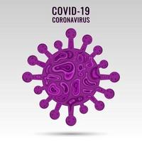 simbolo e icona del virus coronavirus covid-19. vettore