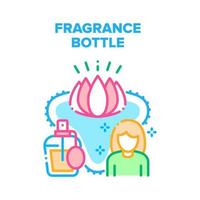 illustrazione a colori del concetto di vettore della bottiglia di profumo
