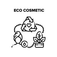 eco cosmetico vettore nero illustrazioni