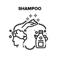 shampoo Prodotto vettore nero illustrazioni