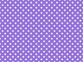 bianca polka puntini al di sopra di medio viola sfondo vettore