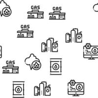 gas carburante industria senza soluzione di continuità modello vettore