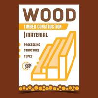 legna legname costruzione promozionale bandiera vettore