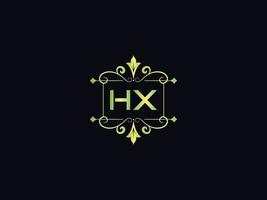 hx lettera logo, monogramma hx lusso logo icona vettore