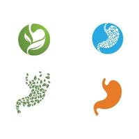 disegni dell'icona di cura dello stomaco vettore