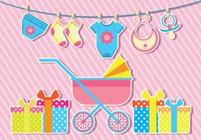 Illustrazione di vettore di Babyshower