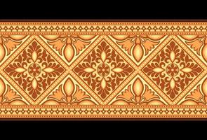 geometrico etnico modello senza soluzione di continuità fiore colore orientale. senza soluzione di continuità modello. design per tessuto, tenda, sfondo, tappeto, sfondo, vestiario, avvolgere, batik, tessuto vettore illustrazione.
