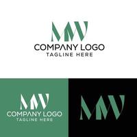 iniziale lettera mw logo design monogramma creativo moderno cartello simbolo icona vettore