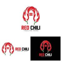 rosso chili logo, caldo chili peperoni vettore, chili giardino Casa illustrazione, azienda Prodotto marca illustrazione vettore