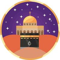 mecca e musulmano moschea vettore