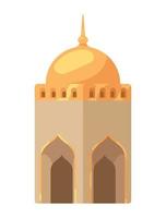 musulmano moschea d'oro Torre vettore