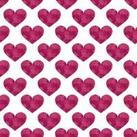 carino puzzle cuori senza soluzione di continuità sfondo. romantico modello per santo san valentino giorno, nozze, Data. amore simboli. buio rosa e bianca colori. vettore piastrella illustrazione