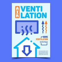 aria ventilazione creativo pubblicità bandiera vettore