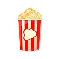 Popcorn cartone animato vettore illustrazione