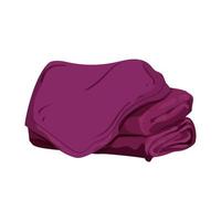 tessuto coperta letto colore icona vettore illustrazione