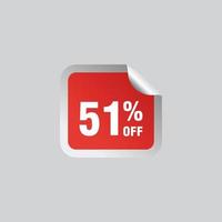 51 sconto, i saldi vettore badge per etichette, , adesivi, striscioni, tag, ragnatela adesivi, nuovo offerta. sconto origami cartello striscione.