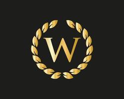 lettera w lusso logo modello nel vettore per ristorante, regalità, boutique, bar, Hotel, araldico, gioielleria e moda identità