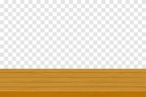 piano del tavolo in legno vettore
