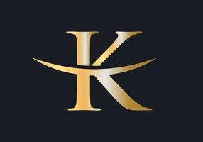 lettera K logo design per attività commerciale e azienda identità vettore