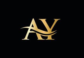 Ay connesso logo per attività commerciale e azienda identità. creativo lettera Ay logo vettore