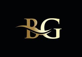 creativo bg lettera con lusso concetto. moderno bg logo design per attività commerciale e azienda identità. vettore