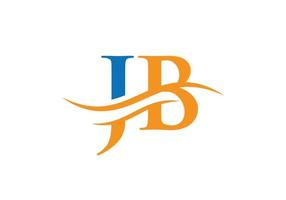 creativo jb lettera con lusso concetto. moderno jb logo design per attività commerciale e azienda identità. vettore