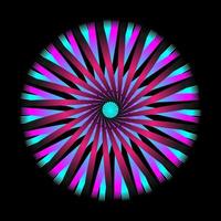 spirografo a spirale circolare astratto vettore