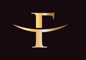 lettera f logo design per attività commerciale e azienda identità vettore