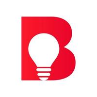 lettera B elettrico logo combinare con elettrico lampadina icona vettore modello. leggero lampadina logotipo cartello simbolo