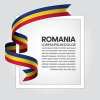 romania onda astratta bandiera nastro vettore