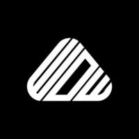 Wow lettera logo creativo design con vettore grafico, Wow semplice e moderno logo.