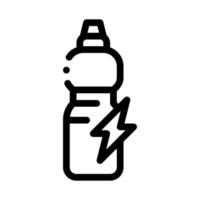 energia bevanda nel bottiglia icona vettore schema illustrazione