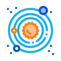 solare sistema latteo modo icona schema illustrazione vettore