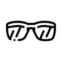 occhiali da sole icona vettore schema illustrazione