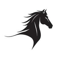 cavallo minimo vettore icona. bellissimo stallone. moderno equestre logo. pulito semplice silhouette