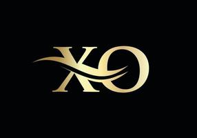 xo lettera connesso logo per attività commerciale e azienda identità. iniziale lettera xo logo vettore modello