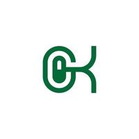 astratto lettera gk capsula medicina simbolo logo vettore