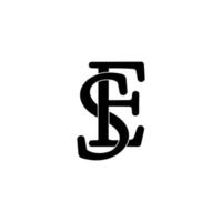 lettera SE connesso font sovrapposizione design simbolo vettore