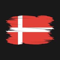 Danimarca bandiera spazzola vettore illustrazione