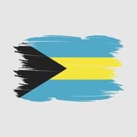 Bahamas bandiera spazzola vettore illustrazione