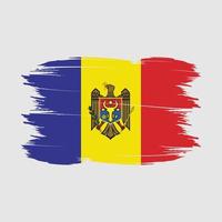 moldova bandiera spazzola vettore illustrazione