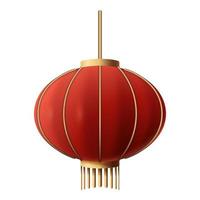 Cinese lanterna. 3d illustrazione di Cinese nuovo anno lanterna. vettore illustrazione