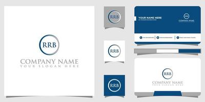 iniziale rb assicurazione logo design con attività commerciale carta vettore