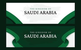 Arabia arabia indipendenza giorno bandiera design modello vettore