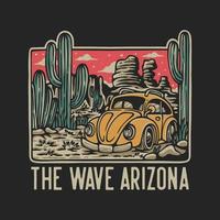 vettore illustrazione il onda Arizona per t camicia design