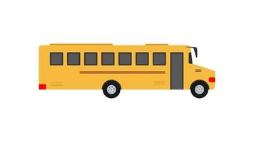 grande giallo scuola autobus isolato su bianca sfondo. vettore
