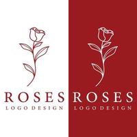 loghi di fiori, Rose, loto fiori, e altro tipi di fiori. di utilizzando il design concetto di un' vettore illustrazione modello.
