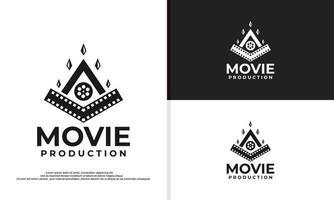 indiano film logo design illutrazione vettore