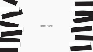 semplice design geometrico piazza forme con nero bianco. pronto per uso su ragnatela, annunci, copertine, striscioni, manifesti, e relazionato di sfondi. vettore